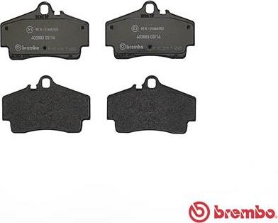 Brembo P 65 008 - Kit pastiglie freno, Freno a disco autozon.pro