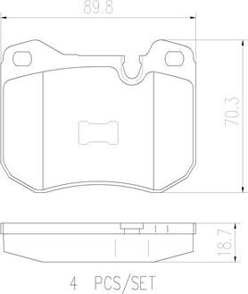 Brembo P65002N - Kit pastiglie freno, Freno a disco autozon.pro