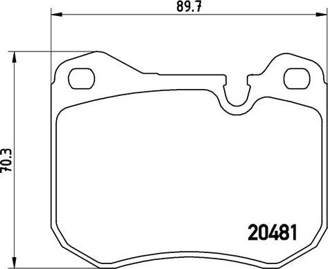 Brembo P 65 002 - Kit pastiglie freno, Freno a disco autozon.pro