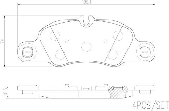 Brembo P65019N - Kit pastiglie freno, Freno a disco autozon.pro