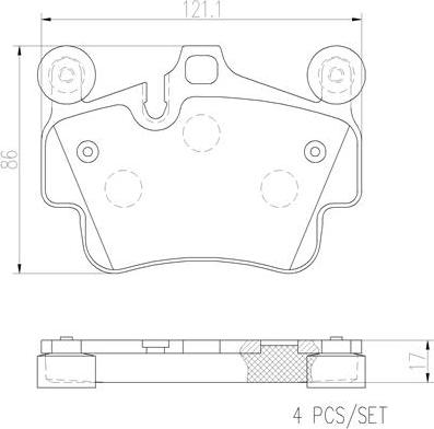 Brembo P65014N - Kit pastiglie freno, Freno a disco autozon.pro