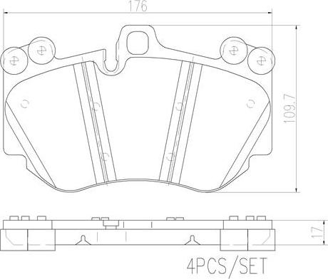 Brembo P65016N - Kit pastiglie freno, Freno a disco autozon.pro