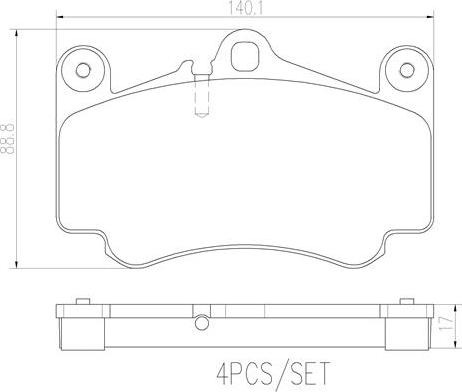 Brembo P65011N - Kit pastiglie freno, Freno a disco autozon.pro