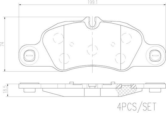 Brembo P65018N - Kit pastiglie freno, Freno a disco autozon.pro