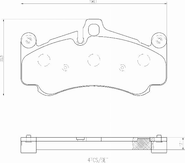 Brembo P65034N - Kit pastiglie freno, Freno a disco autozon.pro