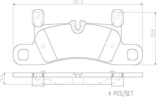 Brembo P65030N - Kit pastiglie freno, Freno a disco autozon.pro