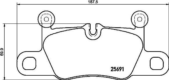 Brembo P 65 031 - Kit pastiglie freno, Freno a disco autozon.pro