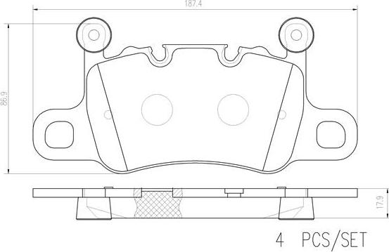 Brembo P65038N - Kit pastiglie freno, Freno a disco autozon.pro