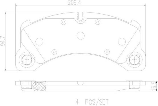 Brembo P65033N - Kit pastiglie freno, Freno a disco autozon.pro