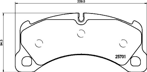 Brembo P 65 033 - Kit pastiglie freno, Freno a disco autozon.pro