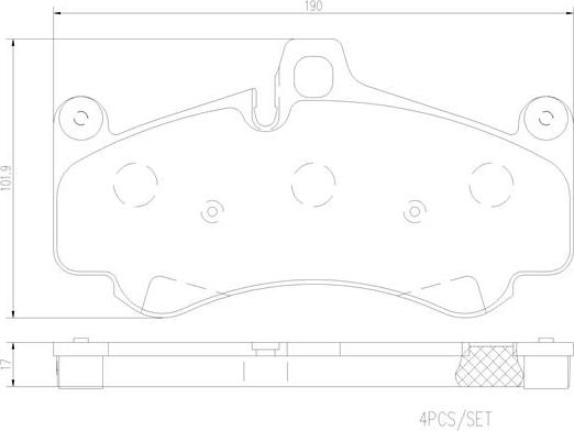 Brembo P65032N - Kit pastiglie freno, Freno a disco autozon.pro