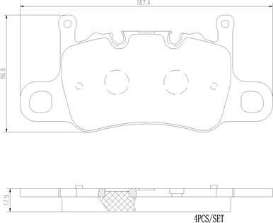 Brembo P65037N - Kit pastiglie freno, Freno a disco autozon.pro