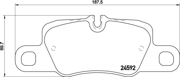 Brembo P 65 024 - Kit pastiglie freno, Freno a disco autozon.pro