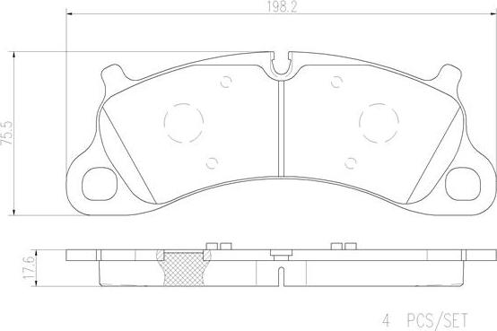 Brembo P65025N - Kit pastiglie freno, Freno a disco autozon.pro