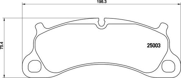 Brembo P 65 025 - Kit pastiglie freno, Freno a disco autozon.pro