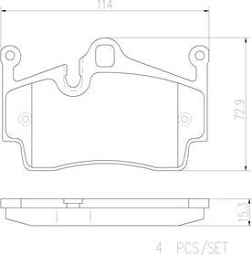 Brembo P65028N - Kit pastiglie freno, Freno a disco autozon.pro