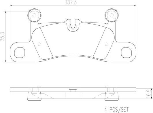 Brembo P65027N - Kit pastiglie freno, Freno a disco autozon.pro