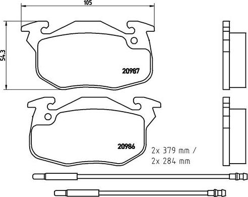 ATE 603952 - Kit pastiglie freno, Freno a disco autozon.pro