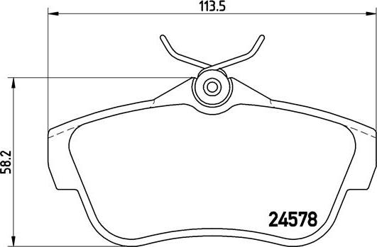 Brembo P 61 095 - Kit pastiglie freno, Freno a disco autozon.pro