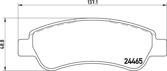 Brembo P 61 091 - Kit pastiglie freno, Freno a disco autozon.pro