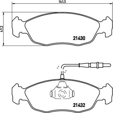 Brembo P 61 054 - Kit pastiglie freno, Freno a disco autozon.pro