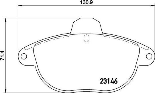 Brembo P 61 055 - Kit pastiglie freno, Freno a disco autozon.pro