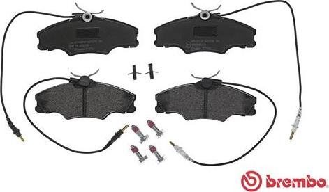 Brembo P 61 056 - Kit pastiglie freno, Freno a disco autozon.pro