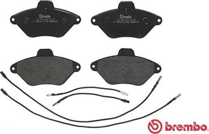 Brembo P 61 053 - Kit pastiglie freno, Freno a disco autozon.pro