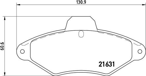 Brembo P 61 052 - Kit pastiglie freno, Freno a disco autozon.pro