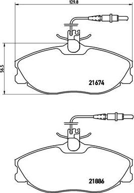 Brembo P 61 057 - Kit pastiglie freno, Freno a disco autozon.pro