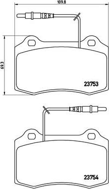 Brembo P 61 064 - Kit pastiglie freno, Freno a disco autozon.pro