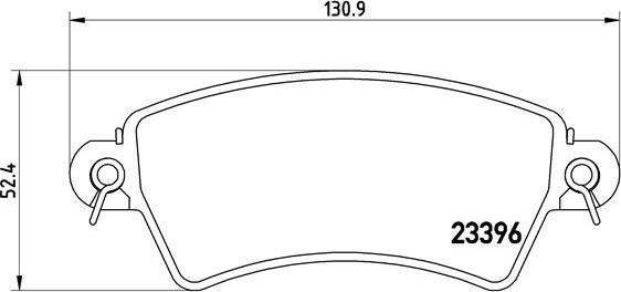 Brembo P 61 065 - Kit pastiglie freno, Freno a disco autozon.pro