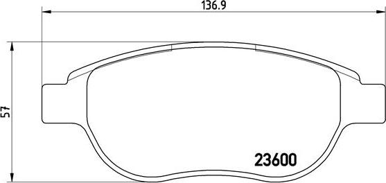 Brembo P 61 068 - Kit pastiglie freno, Freno a disco autozon.pro