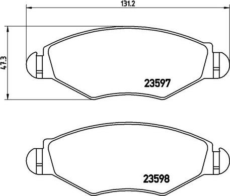 Brembo P 61 063 - Kit pastiglie freno, Freno a disco autozon.pro