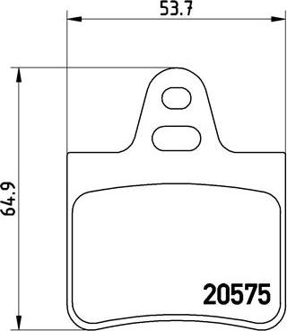 Brembo P 61 062 - Kit pastiglie freno, Freno a disco autozon.pro