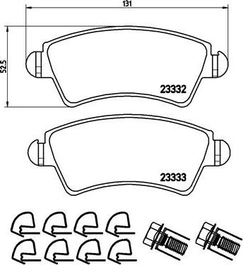 ATE 603978 - Kit pastiglie freno, Freno a disco autozon.pro