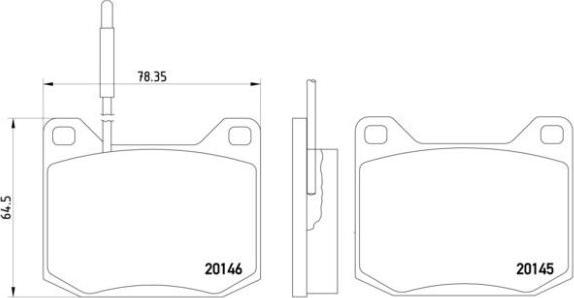 Brembo P 61 004 - Kit pastiglie freno, Freno a disco autozon.pro