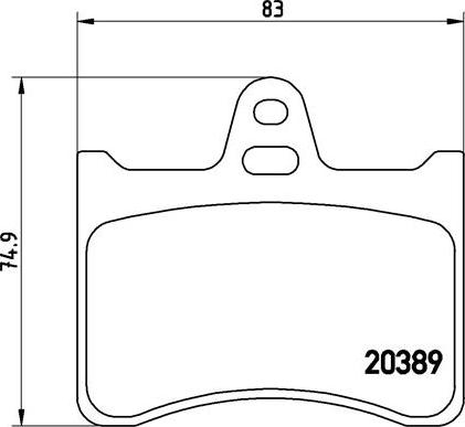 Brembo P 61 019 - Kit pastiglie freno, Freno a disco autozon.pro