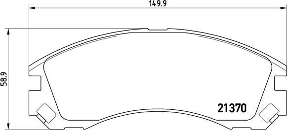 Brembo P 61 089 - Kit pastiglie freno, Freno a disco autozon.pro