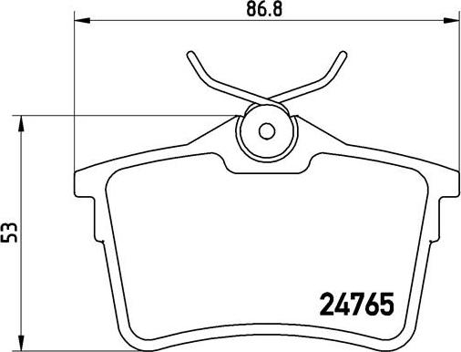 Brembo P 61 084 - Kit pastiglie freno, Freno a disco autozon.pro