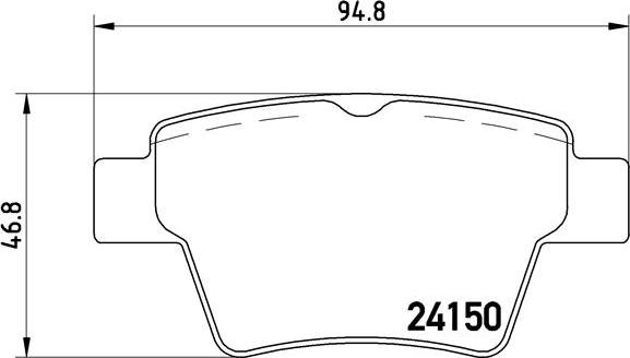 Brembo P 61 080 - Kit pastiglie freno, Freno a disco autozon.pro