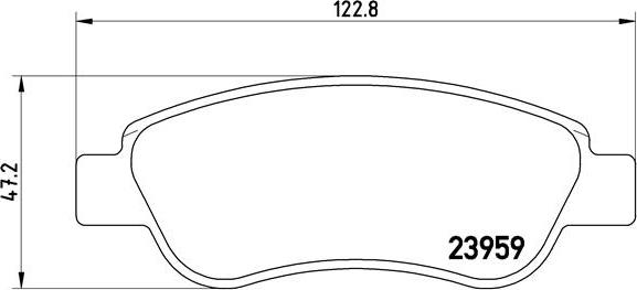 Brembo P 61 081 - Kit pastiglie freno, Freno a disco autozon.pro