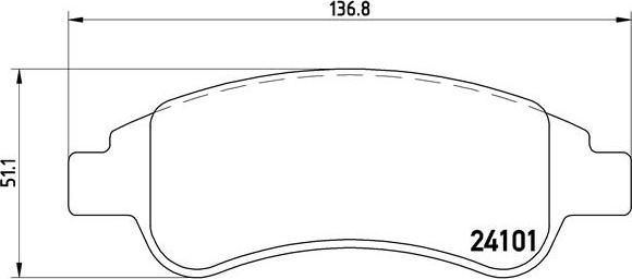 Brembo P 61 082 - Kit pastiglie freno, Freno a disco autozon.pro