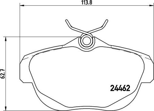 Brembo P61087N - Kit pastiglie freno, Freno a disco autozon.pro