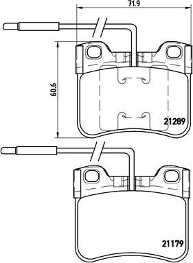 Brembo P 61 034 - Kit pastiglie freno, Freno a disco autozon.pro