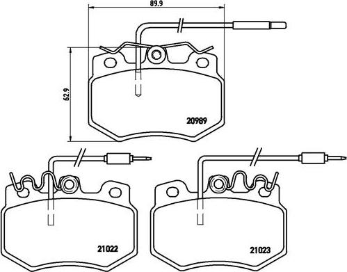 Brembo P 61 031 - Kit pastiglie freno, Freno a disco autozon.pro