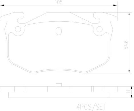 Brembo P61032N - Kit pastiglie freno, Freno a disco autozon.pro