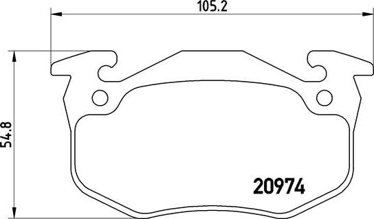 Brembo P 61 032 - Kit pastiglie freno, Freno a disco autozon.pro