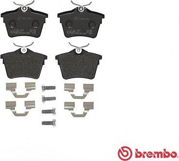 Brembo P 61 079 - Kit pastiglie freno, Freno a disco autozon.pro