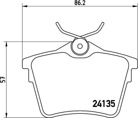 Brembo P 61 079 - Kit pastiglie freno, Freno a disco autozon.pro